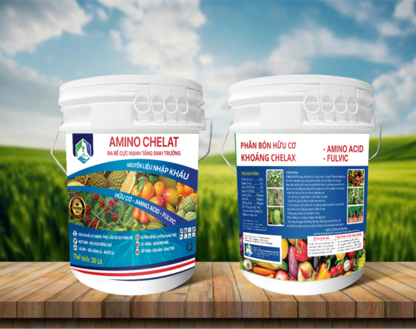 PHÂN BÓN HỮU CƠ KHOÁNG AMINO-CHELAT ( DẠNG XÔ 20 LÍT)