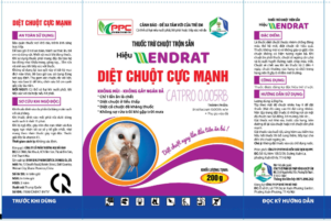 THUỐC DIỆT CHUỘT CATPRO 0.005RB - HIỆU ENDRAT GÓI 200GR