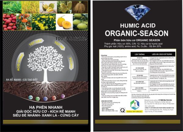 HUMIC ACID ORGANIC- SEASON TÚI 1 KG